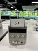 1: TTI, EL155R, Power Supply 15V/5A, Serial Number: 537002