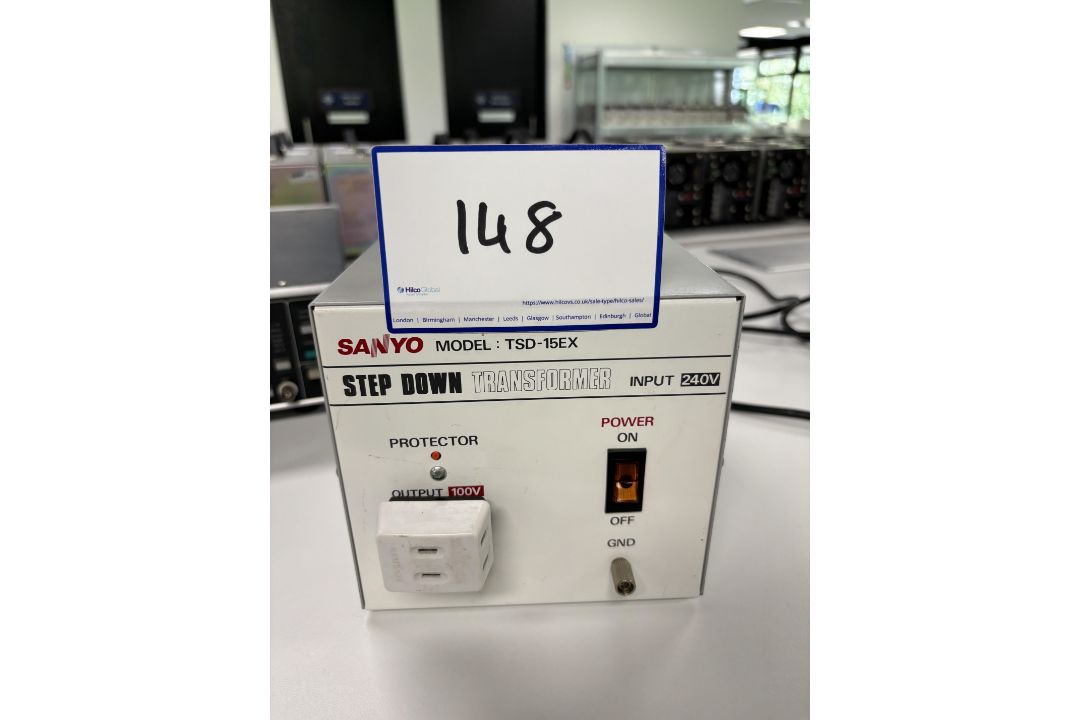 Sanyo TSD-15EX, 1500VA, 240V to 100V Step Down Transformer, Serial Number : WJO
