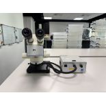 1: Leica , MZ6 , Microscope Serial No. 1045945 On Boom Stand With VOLPI Intralux 5000-1 Cold Light S