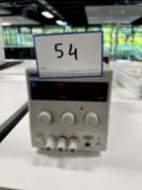 1: TTI, EL155R, Power Supply 15V/5A, Serial Number: 547048