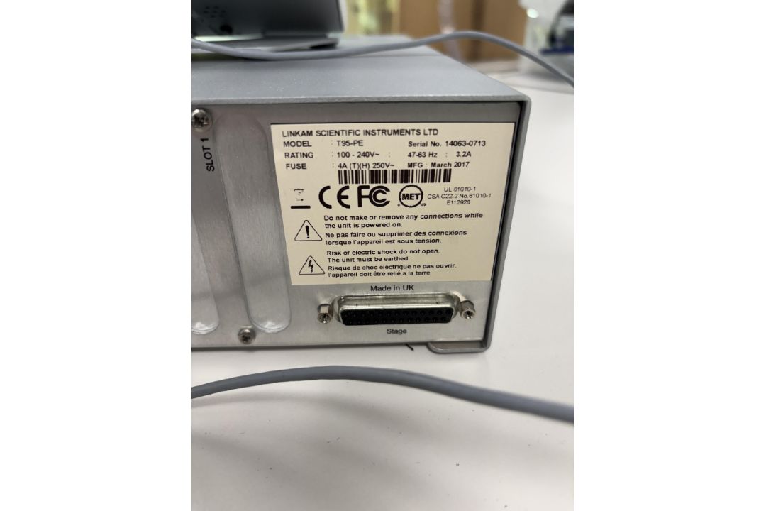 1: Linkam , T95-PE, Controller Unit Serial No.10463-0713 (2017) With Linkpad Touch Screen Control, S - Image 2 of 2