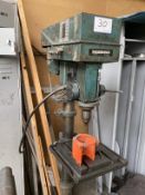 1: Meddings, Pedestal Drill with Rise & Fall Table