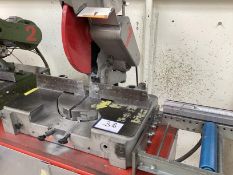 1: Elumatec , Pull Down Aluminium Cut Off Saw with Manual Back Stop & Infeed Table
