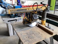 1: DeWalt, DW721, Pull Over Radial Arm Cross Cut Saw, Single Phase, Serial Number: 0288
