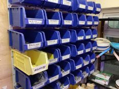 Contents of store room to Include: Nuts, Bolts, Washers etc. Shelving and Racks ( as photographed)