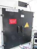 1, Approx 1m x 1m x 1m Black Metal Station on Stainless Steel Table Stand with Solar Single Con...