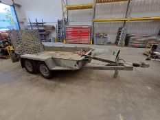 Ifor Williams Type 2HBGH94BT Approx 2.8m x 1.35m Twin Axle Plant Trailer (Location Ashford)