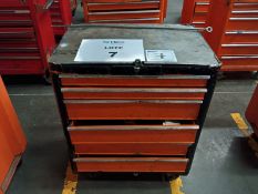 Lot of (3) mobile tool cabinets