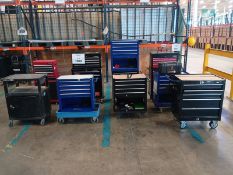 Lot of (9) Tool Carts