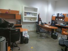 Lot of (12) pcs of office furniture