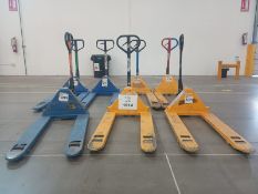 Lot of (7) Pallet Jack