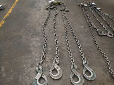 Chain sling with 8 hooks