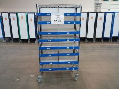 Lot of (7) Mobile Shelves