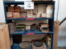 Lot of (2) racks with miscellaneous material