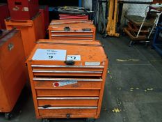 Lot of (4) mobile tool cabinets