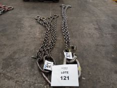 Lot of (2) Chain Slings