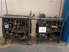 Lot of (2) shelves with fastening accessories