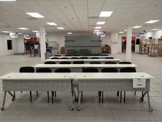 Lot of (62) pcs of furniture for training classroom