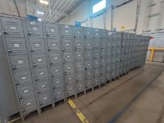 Lot (13) of lockers