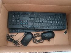 Batch of approximately (125) pcs of keyboards and (125) pcs of mouse
