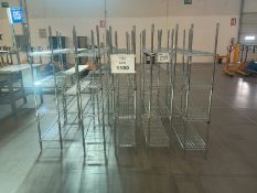 Lot of (11) movable shelves