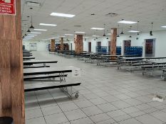 Lot of (56) pcs of furniture for industrial dining room