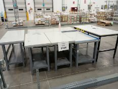Lot (42) pcs of plant work tables
