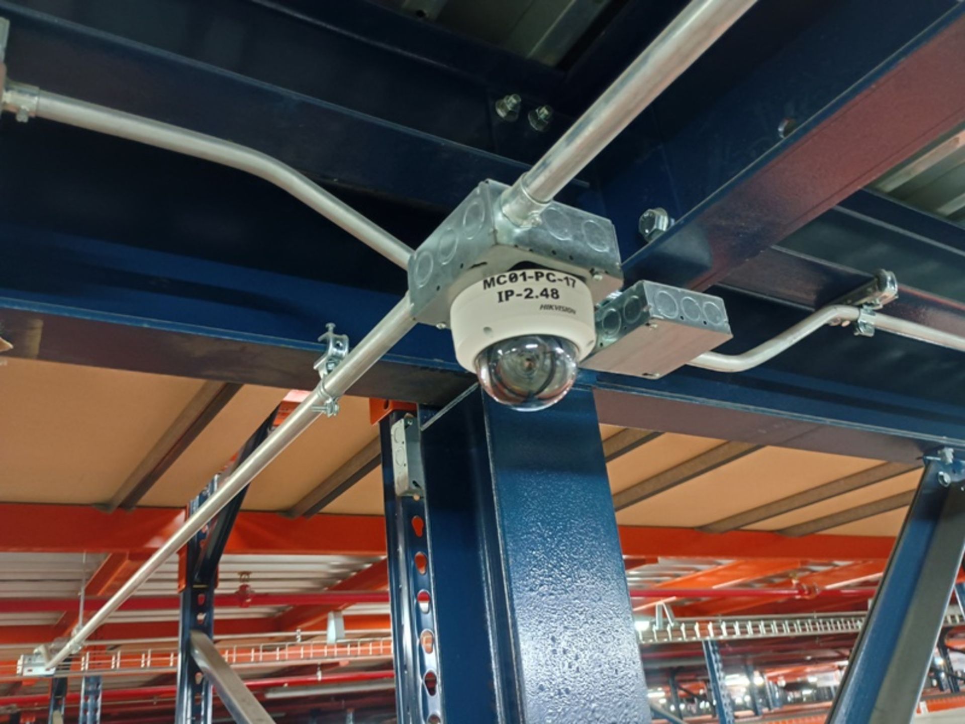 Mezzanine CCVT System , Year: 2021, Consisting of: Hikvision dome video ...