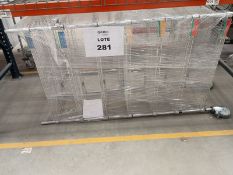 Lot of (25) Mobile Shelves