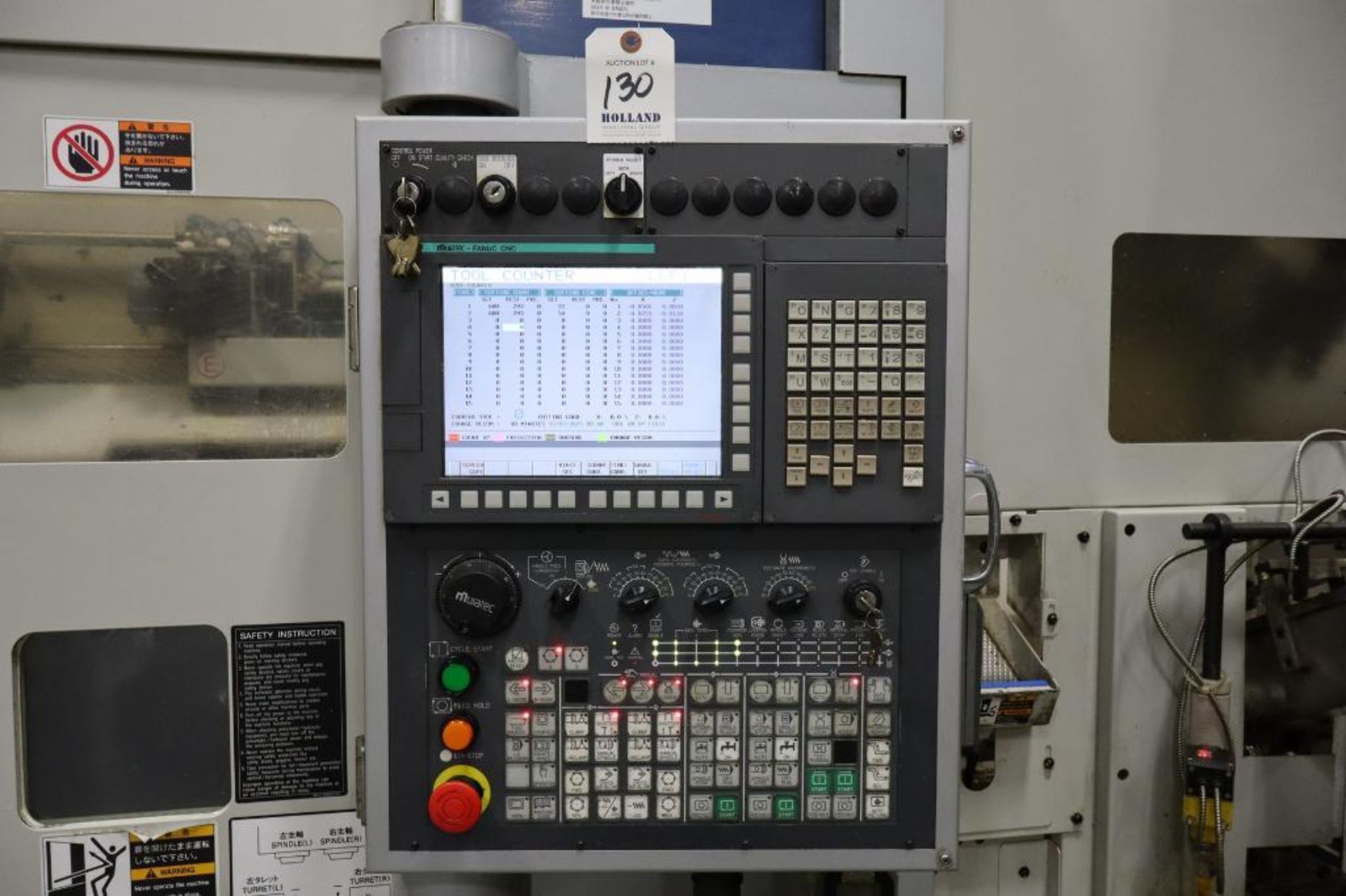 Murata Muratec MW120EX Twin Spindle CNC Lathe, S/N 18KX2171600001 DOM 2018 - Image 2 of 9