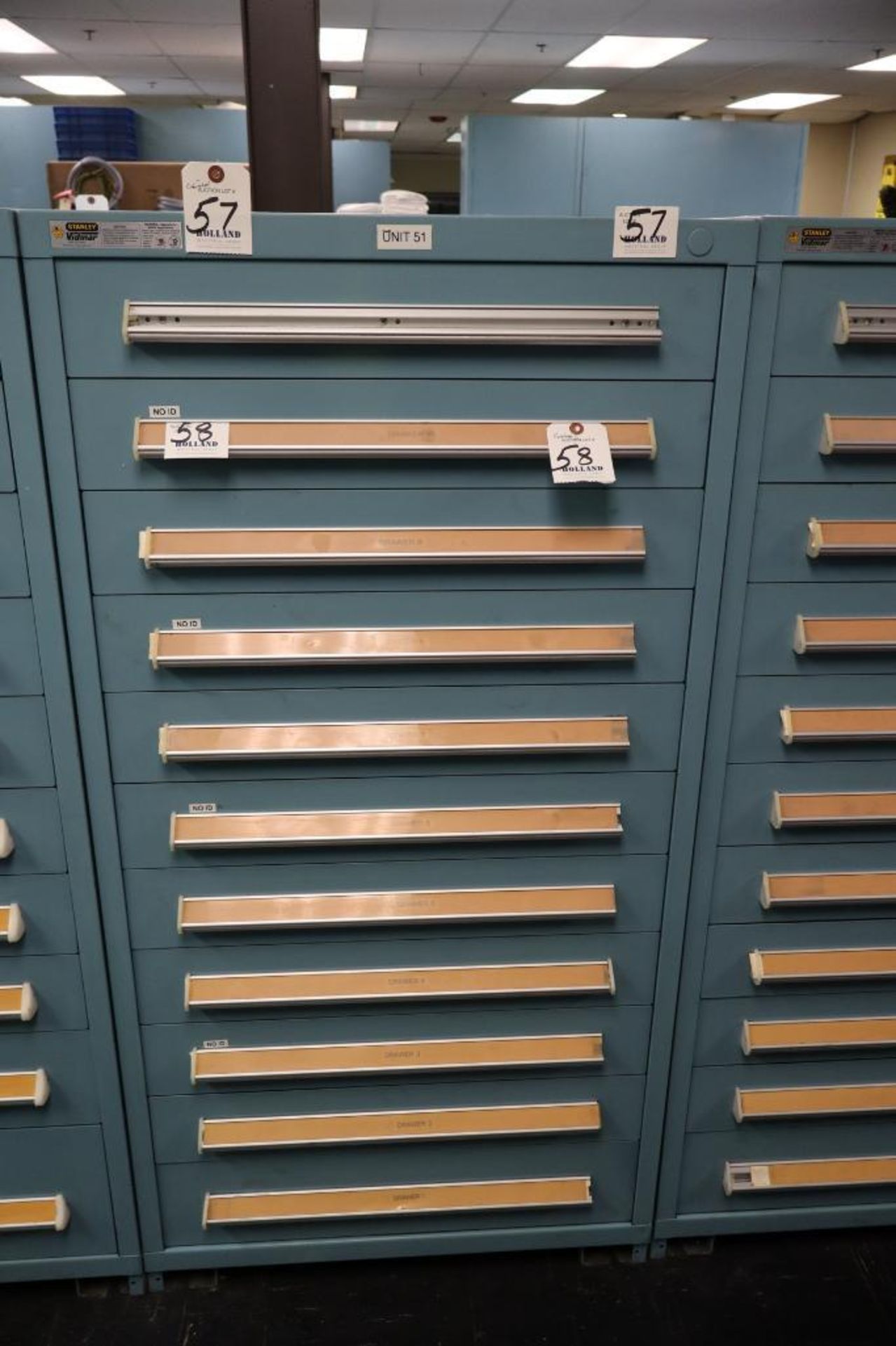 Stanley Vidmar 10-Drawer Cabinet 30" x 30" x 59"H