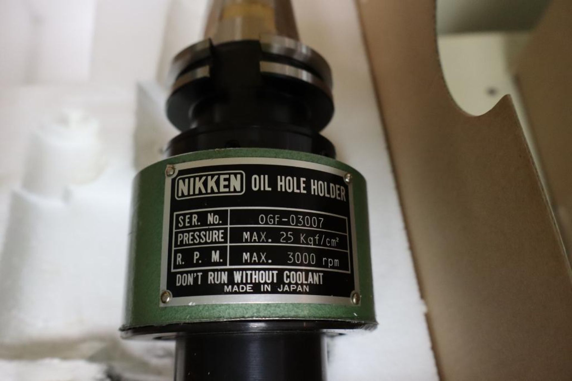 (3) Nikken Cat-40 Oil Hole Tool Holders - Image 2 of 2