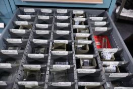 Contents of Cabinet to Include Sandvick Tool Holders and Tools, Kennmetal Tooling,Rool Spring Pins,