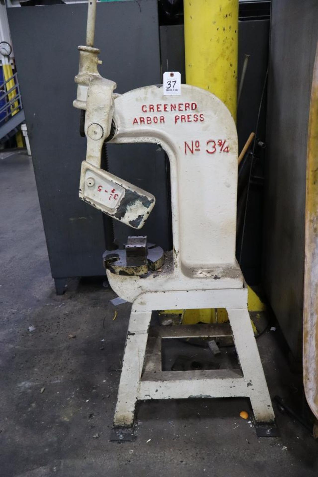 Greenerd No. 3-3/4 Arbor Press 3-3/4 to 5 Ton Capacity - Image 2 of 2