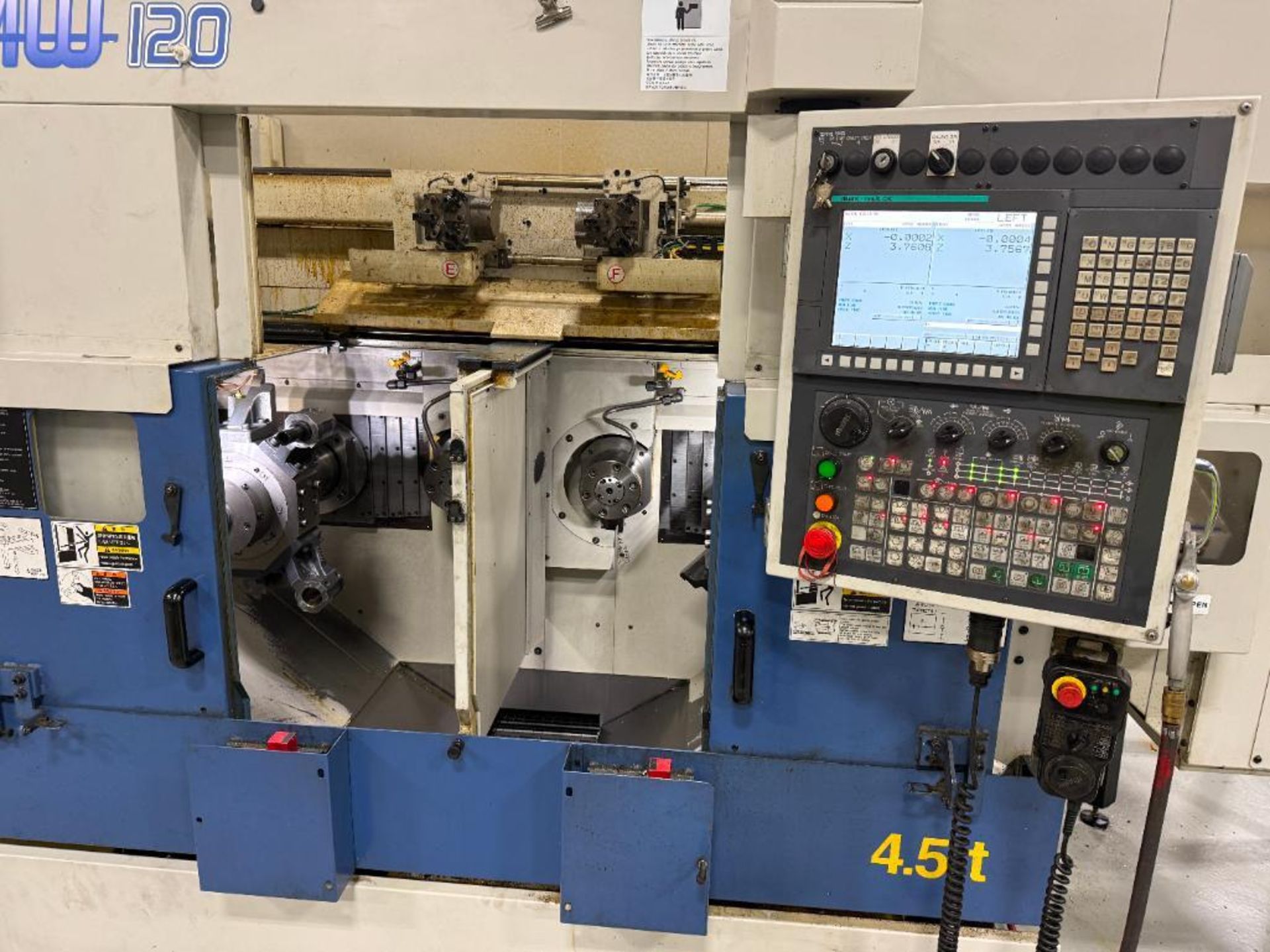 2018 Muratec MW120 Twin Spindle CNC Lathe, S/N 17KX402940001 - Image 10 of 25
