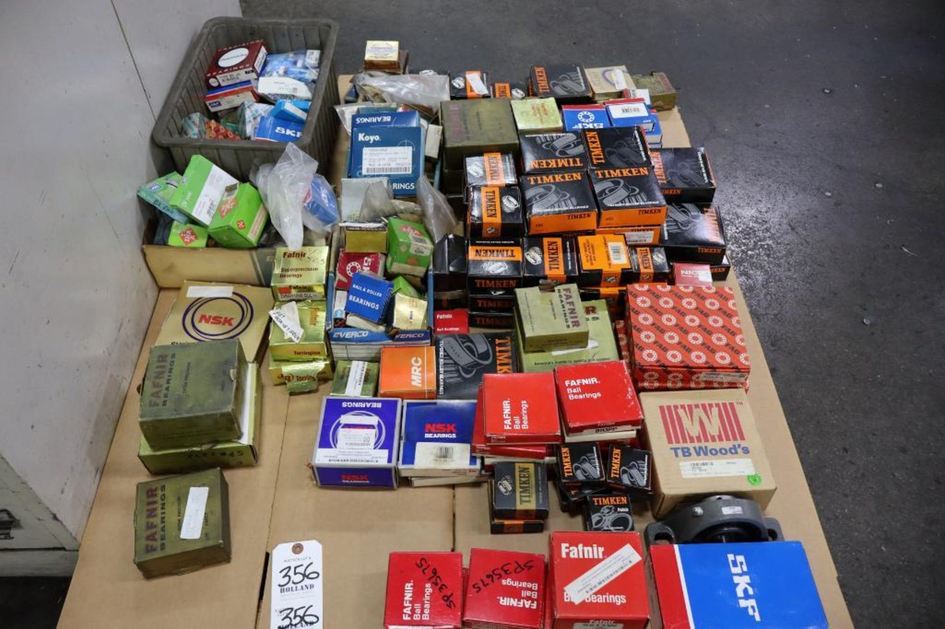 Lot of Assorted Bearings, Timken, Fafnir, SKS