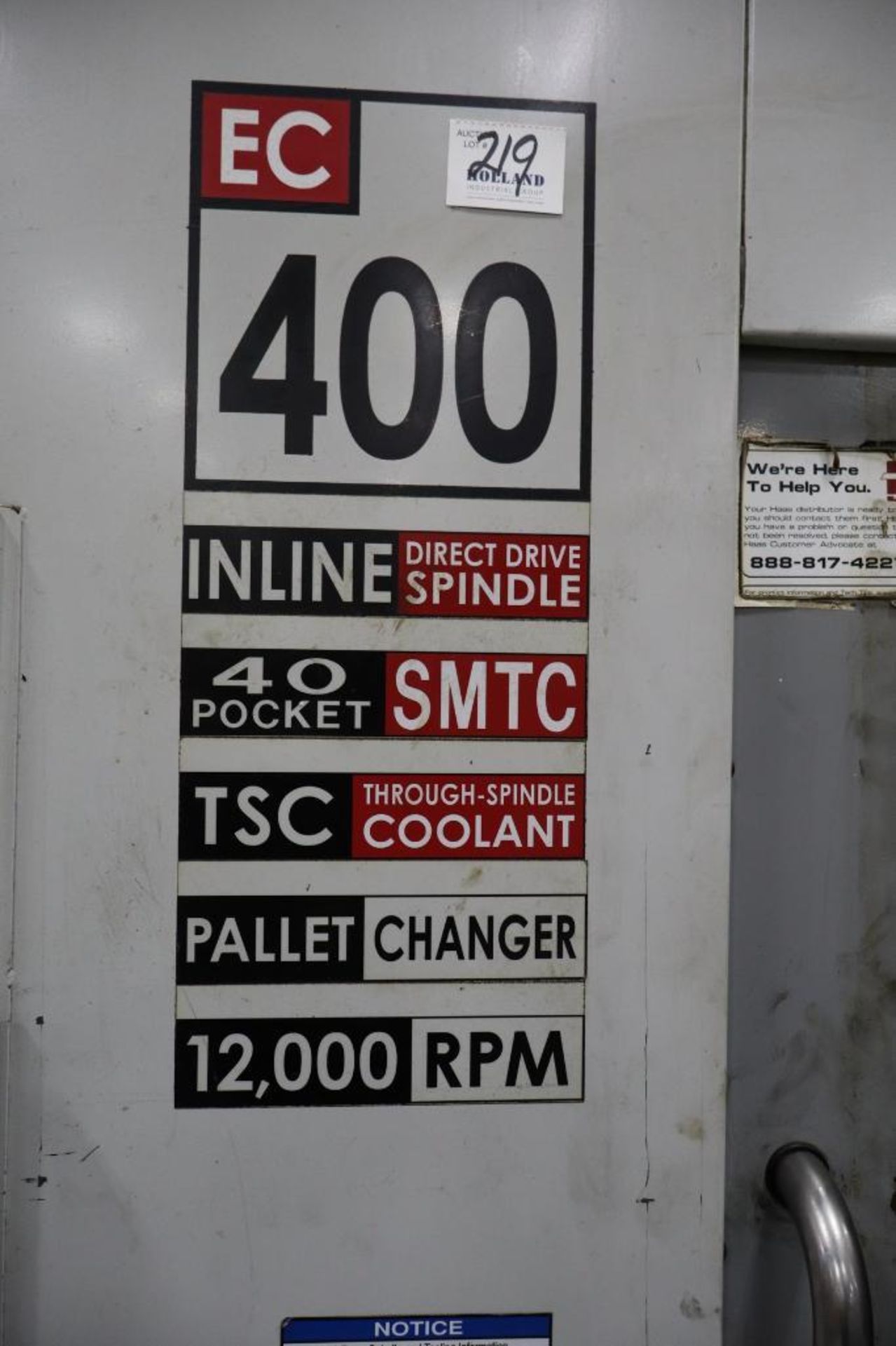 Haas EC-400 CNC Horizontal Machining Center (not in service) - Image 4 of 5