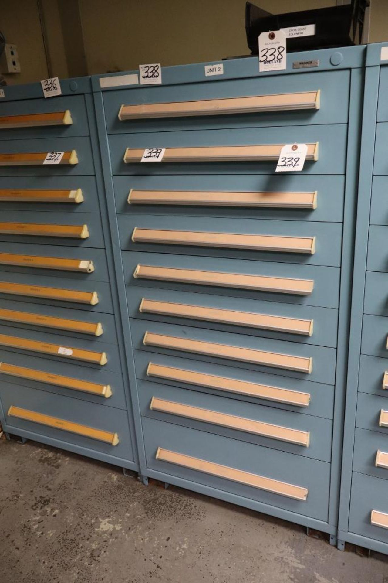 Stanley Vidmar 10-Drawer Cabinet 30" x 30" x 59"H