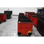 (7) Metal Scrap Carts with Forklift Pockets