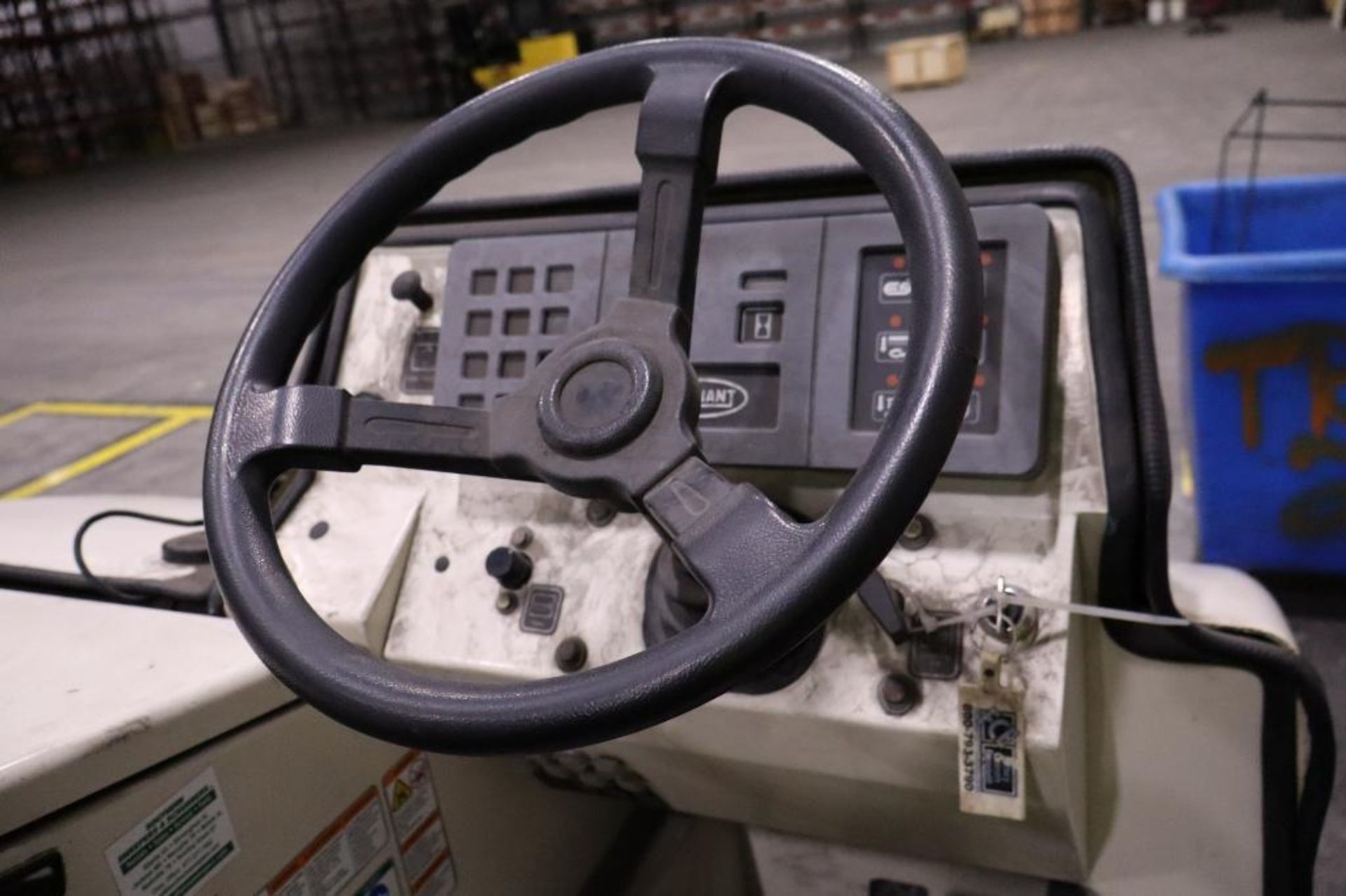 Tennant Ride on LPG Floor Sweeper 74002123.5 Hrs. S/N 7400-5881 - Image 2 of 4