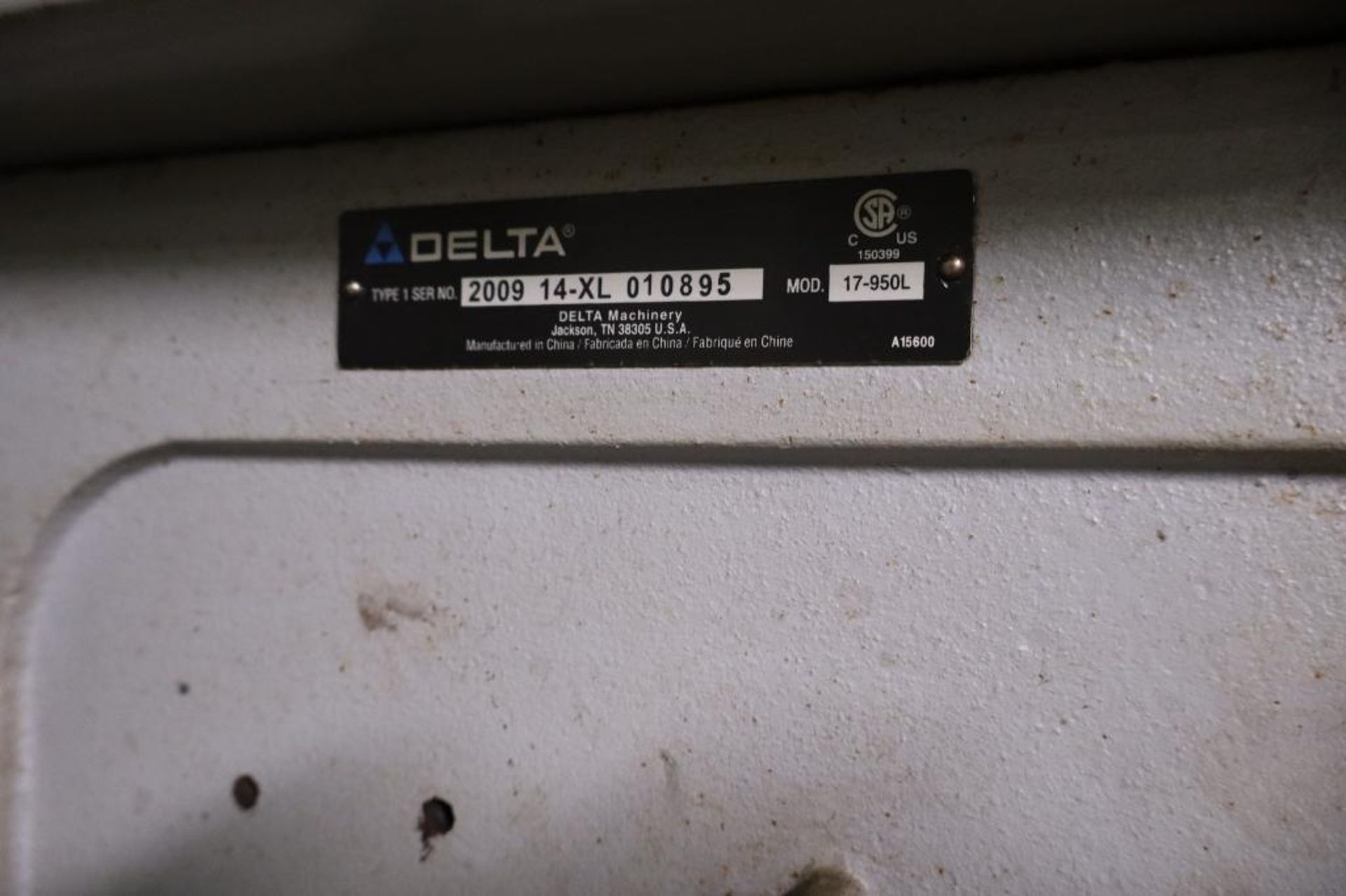 Delta 17-950L 17" Drill Press, 16" x 16" Slotted Table, 120V - Image 3 of 3