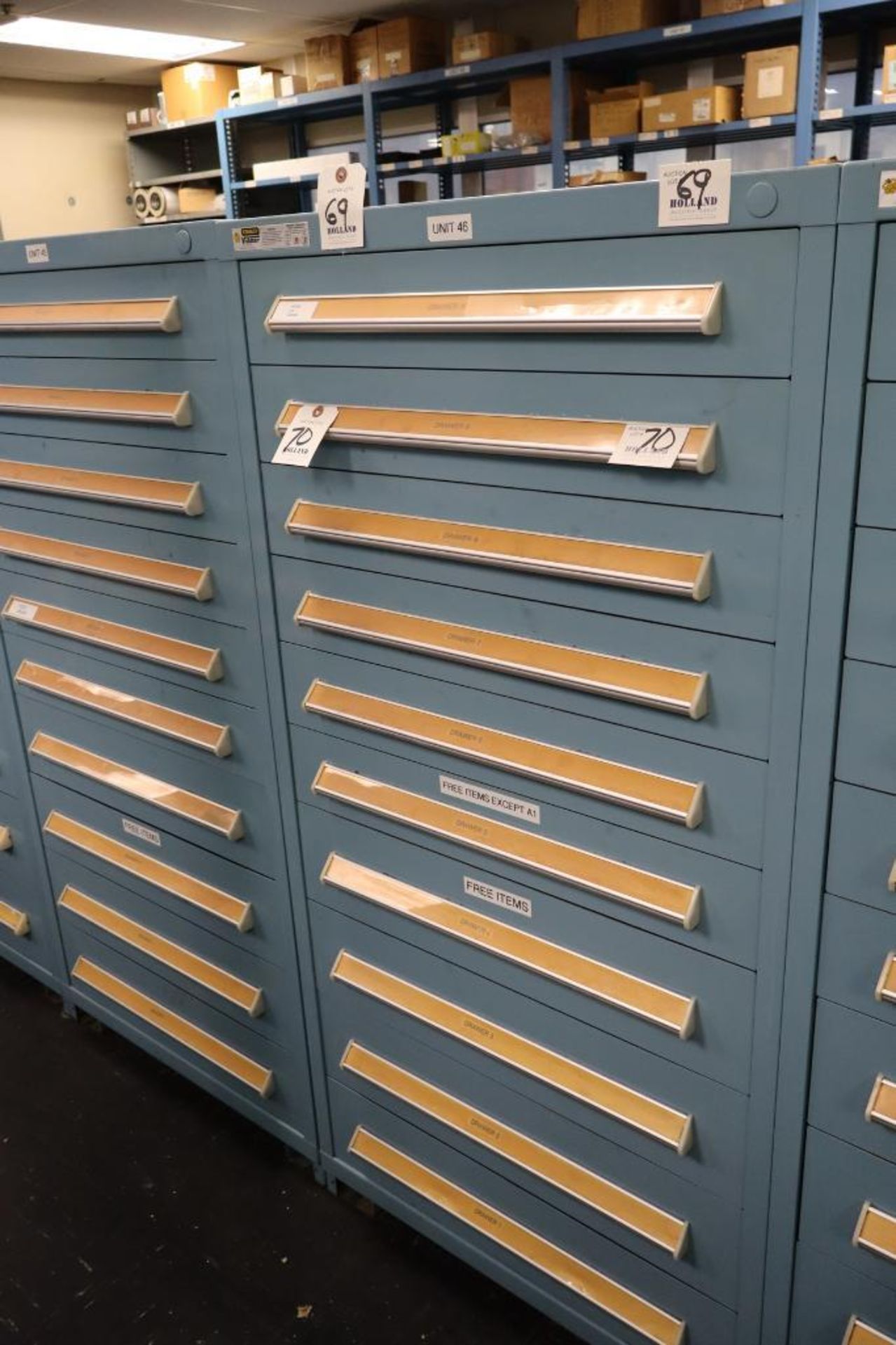 Stanley Vidmar 10-Drawer Cabinet 30" x 30" x 59"H