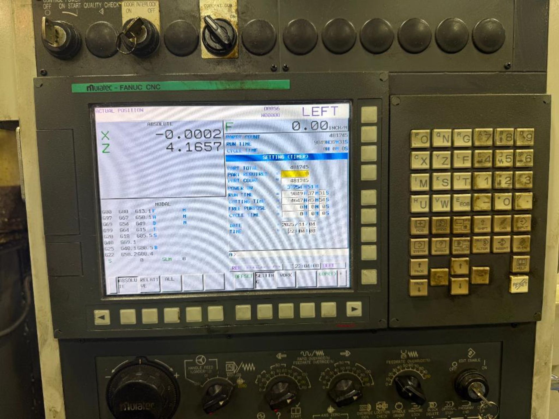 2019 Muratec MW 180 Twin Spindle CNC Lathe, S/N 18KX402230001 - Image 16 of 25