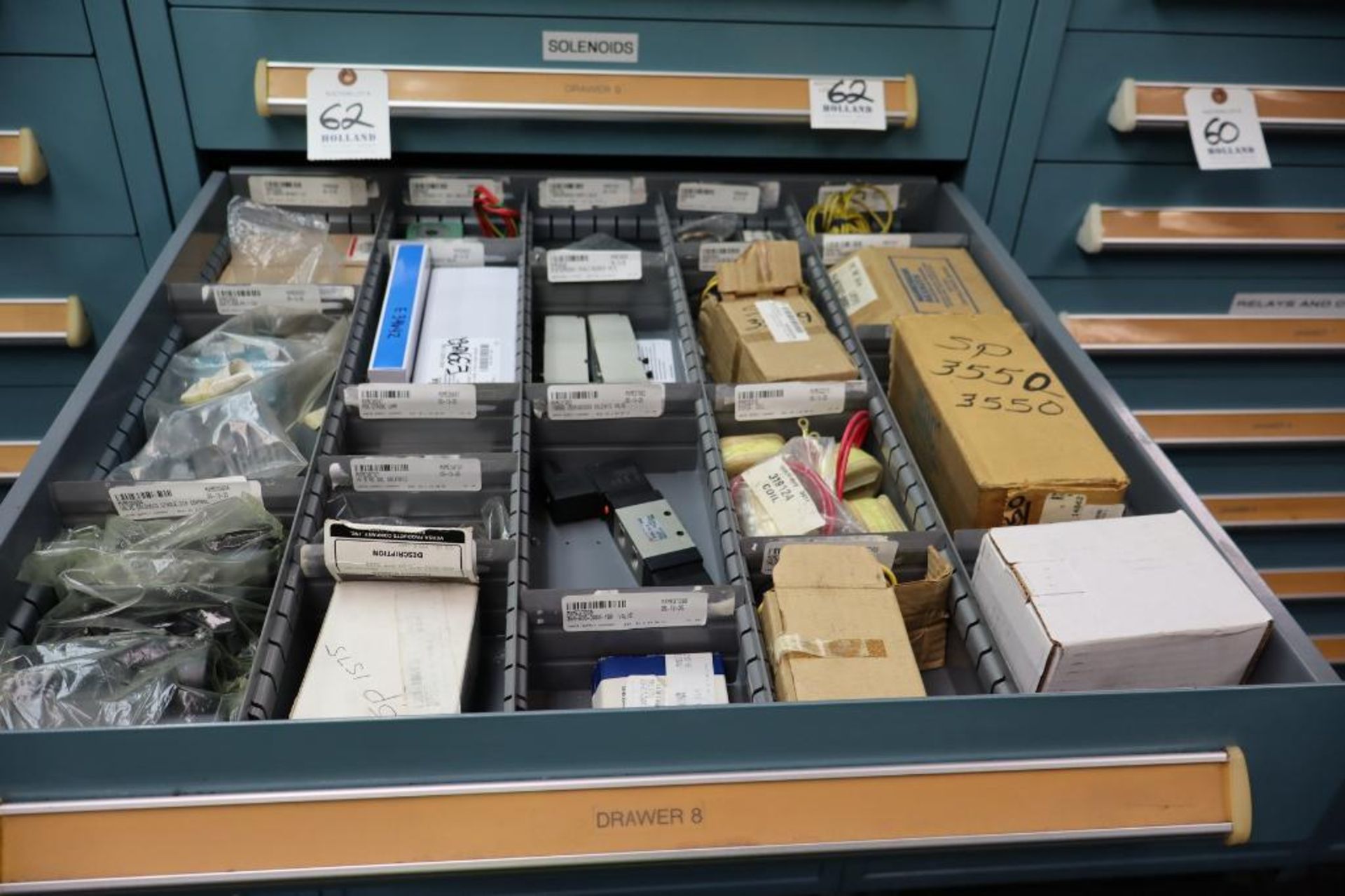 Contents of Cabinet to Include Drill Bushings, Collets, Sandvick and Ingersoll Inserted Drill Bir Ho