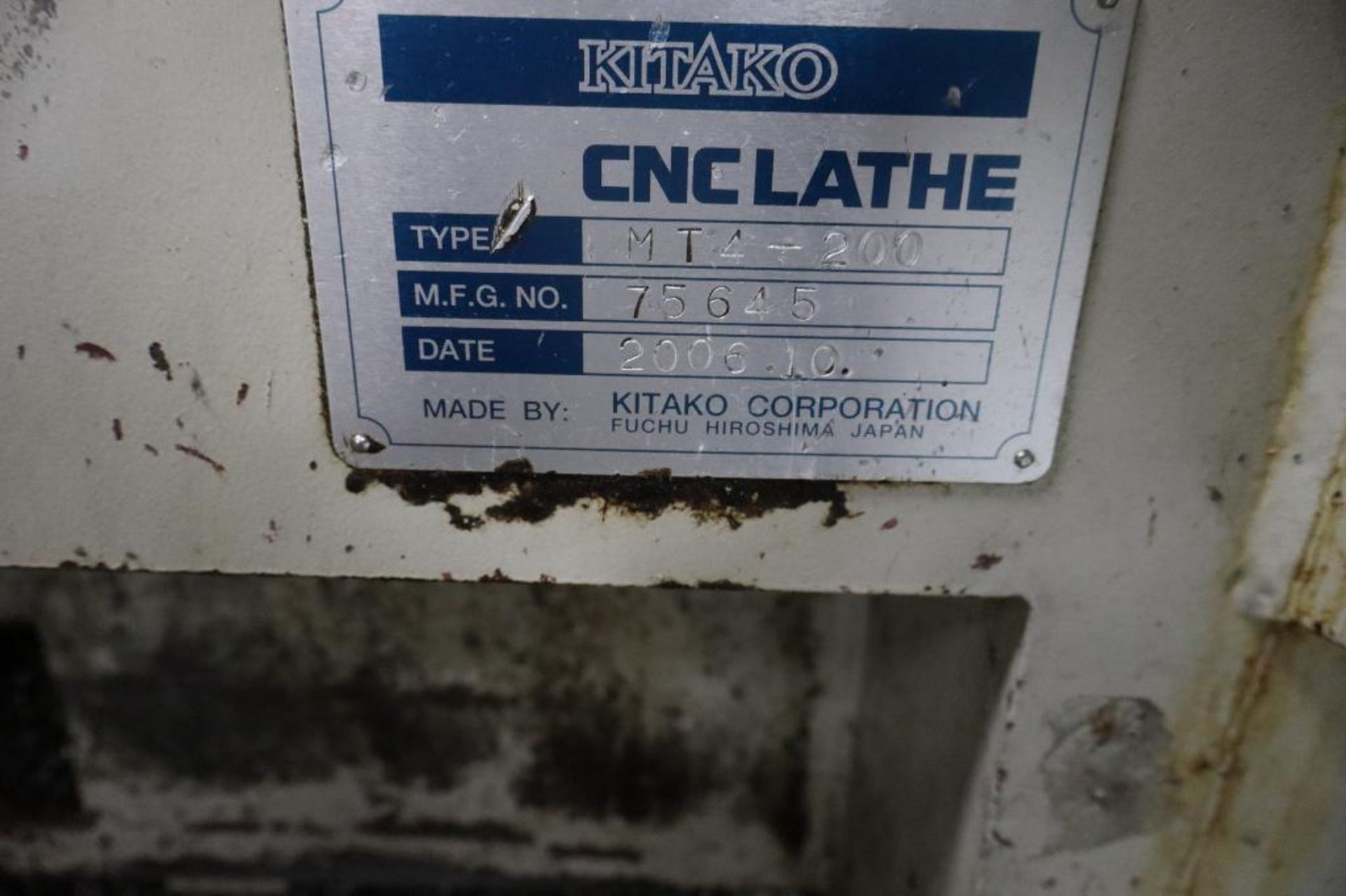 2006 Kitako MT4-200 Twin Spindle CNC Lathe, S/N 75645 - Image 4 of 4