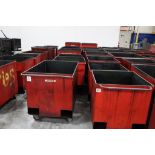 (14) Metal Scrap Carts with Forklift Pockets