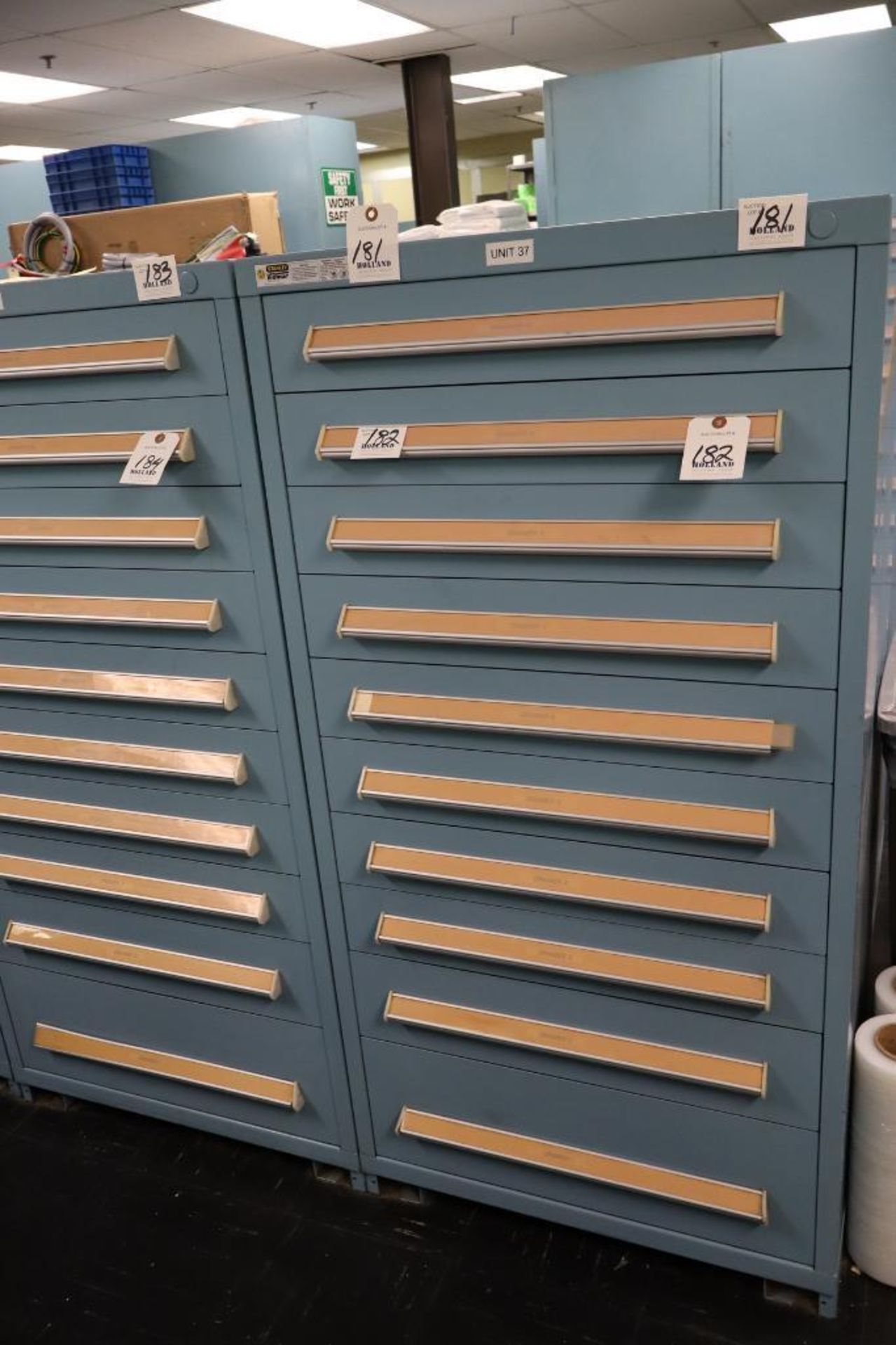 Stanley Vidmar 10-Drawer Cabinet 30" x 30" x 59"H