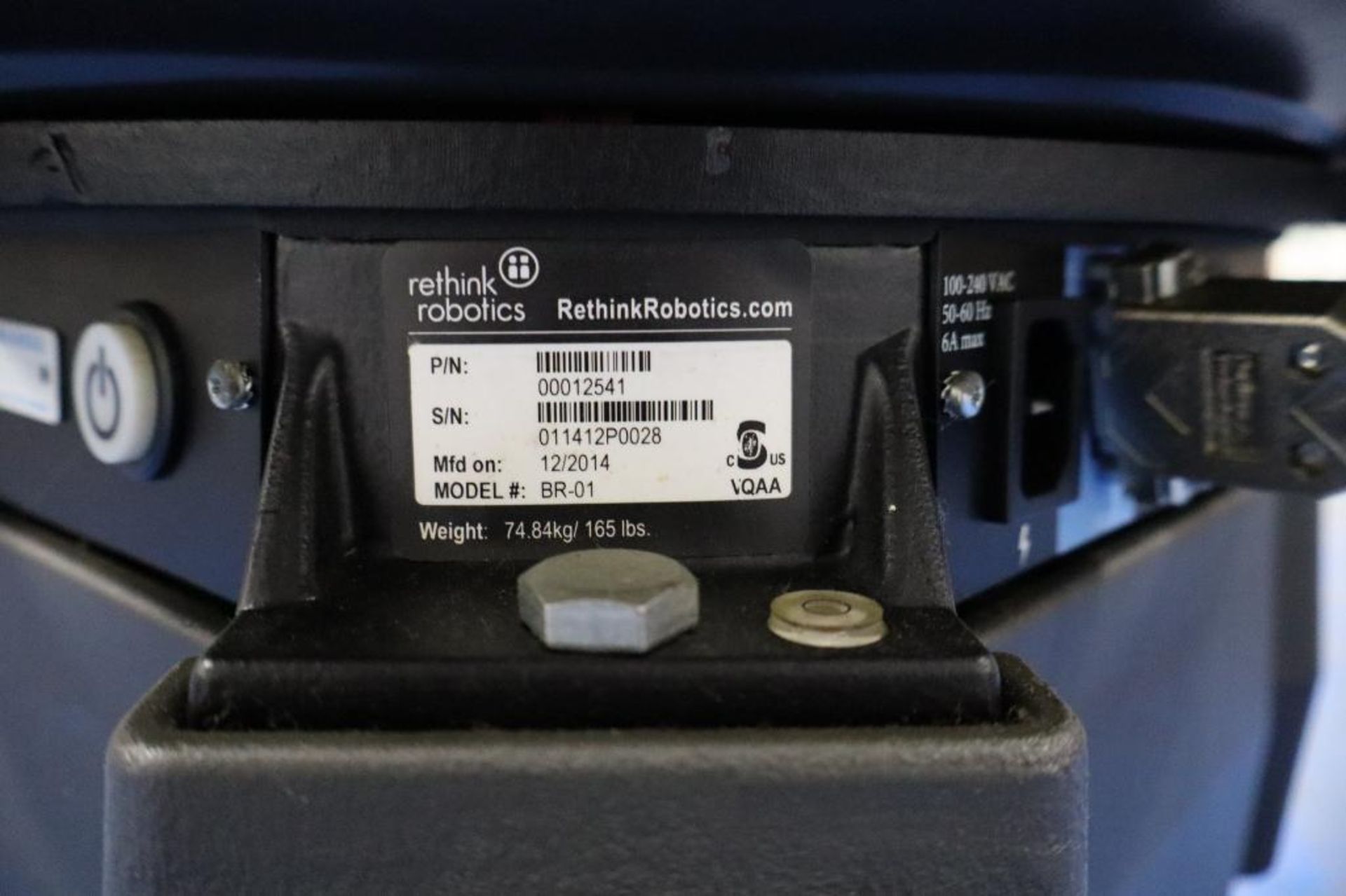 Baxter BR-01 Portable Industrial Robot S/N011412P0028 - Image 8 of 8