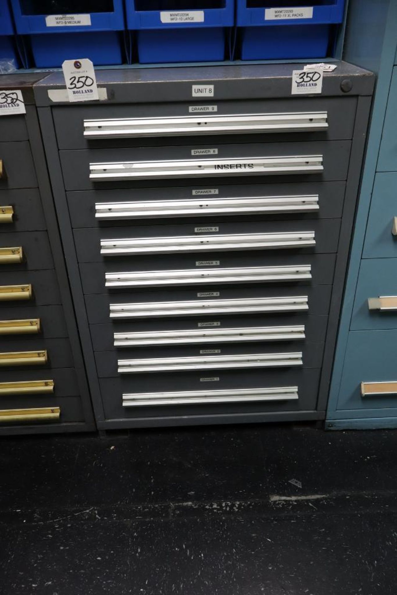 Stanley Vidmar 9-Drawer Cabinet 30" x 30" x 44"H