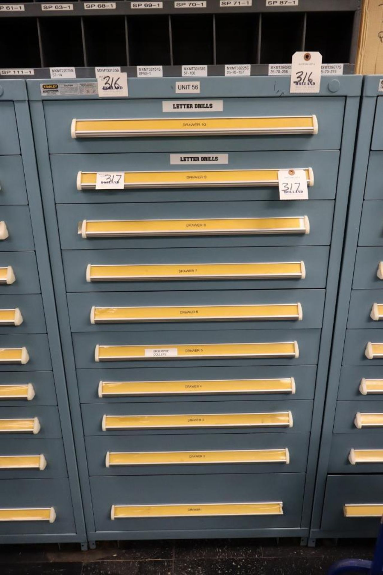 Stanley Vidmar 10-Drawer Cabinet 30" x 30" x 59"H